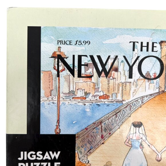 The New Yorker Wedding Season Puzzle 500 Pieces Bary Blitt Two Brides on Bridge - Picture 7 of 16
